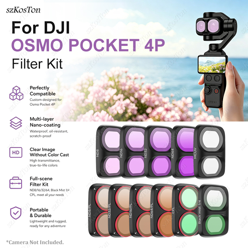 Lens Camera Clip - ชุดฟิลเตอร์เลนส์สำหรับกล้อง DJI Osmo Pocket 4P UV