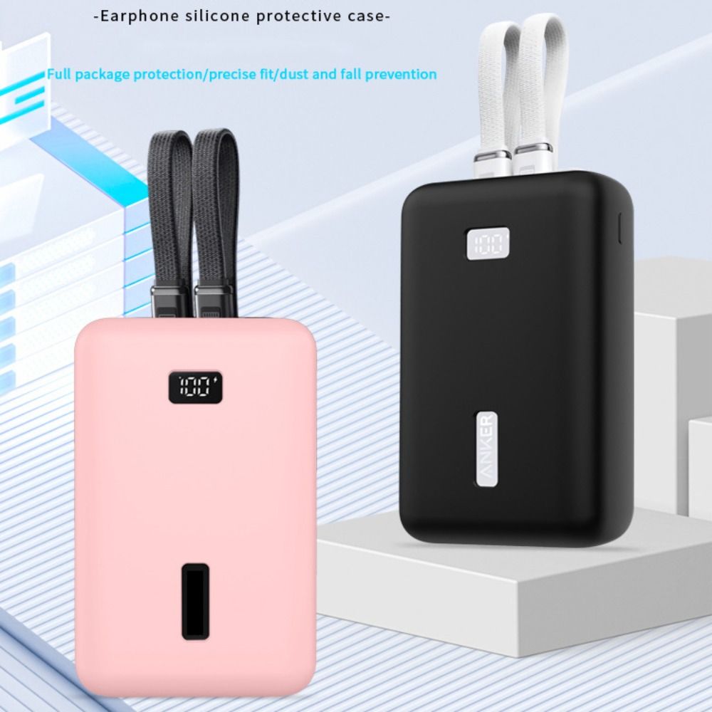Portable Charger 20000Mah - ซิลิโคนแบบพกพาเคสป้องกัน a1681 กันกระแทกกระเป๋าใส่ของแบบพกพาป้องกันการตกหล่นแบบนุ่มสำหรับ Anker Zolo 20000mAh