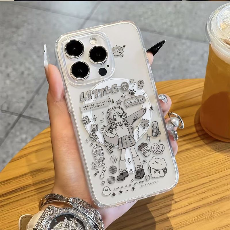 Phone Accessories For Girls - เคสโทรศัพท์ลายการ์ตูนน่ารักสไตล์อนิเมะ สำหรับ iPhone 17 AIR 16