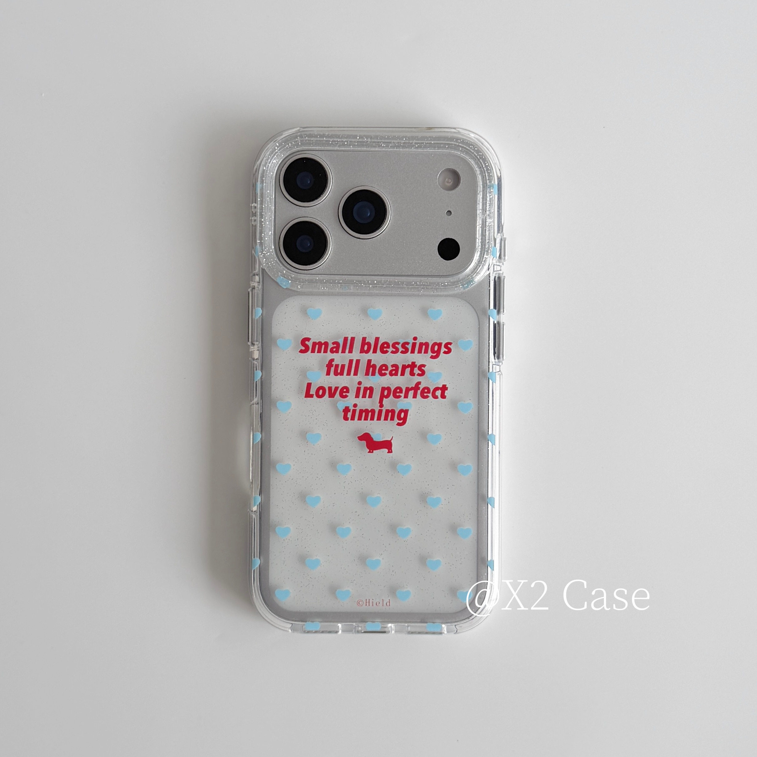 Phone Accessories For Girls - เคสโทรศัพท์ Ins Blue Love English Shining