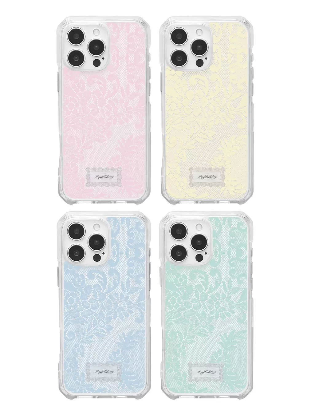 Phone Accessories For Girls - เคสโทรศัพท์ลายลูกไม้สีหวานสไตล์เกาหลี สำหรับ iPhone 17 16 15