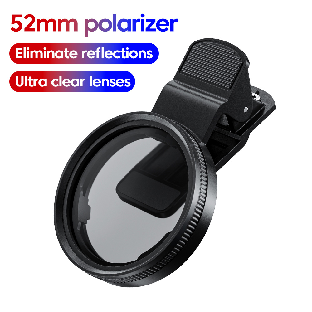 Lens Camera Clip - 52MM Circular Universal Portable Polarizer กล้องเลนส์คลิป