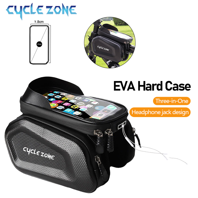 Youtube Phone Accessories - กระเป๋าจักรยานหน้าจอสัมผัสเคสโทรศัพท์ผู้ถือความจุขนาดใหญ่กรอบด้านบนหลอดกระเป๋าMTBจักรยานถนนกระเป๋าเคสโทรศัพท์อุปกรณ์ขี่จักรยาน