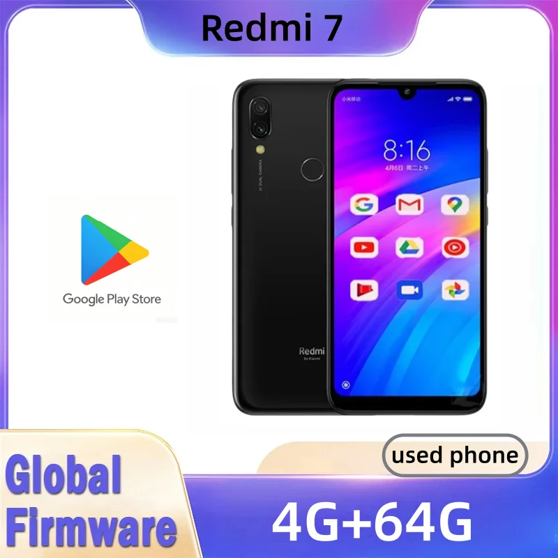 Phone Accessories Display - โทรศัพท์มือถือ Xiaomi Redmi 7 พร้อมเคสโทรศัพท์, โทรศัพท์มือถือแบบ