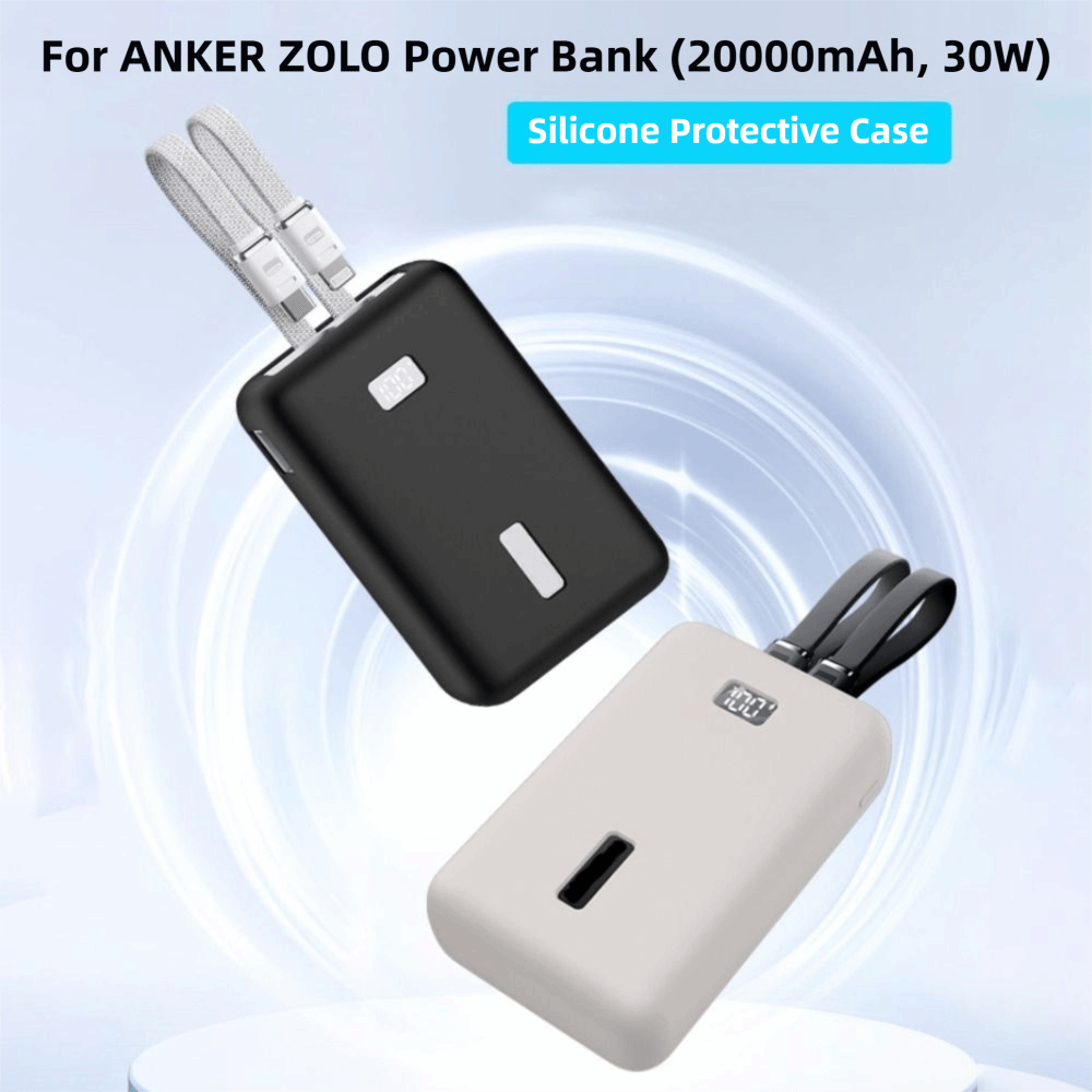 Portable Charger 20000Mah - ซิลิโคนแบบพกพาเคสป้องกันการตก a1681 กระเป๋าใส่ของกันกระแทกแบบนุ่มสำหรับ Anker Zolo 20000mAh