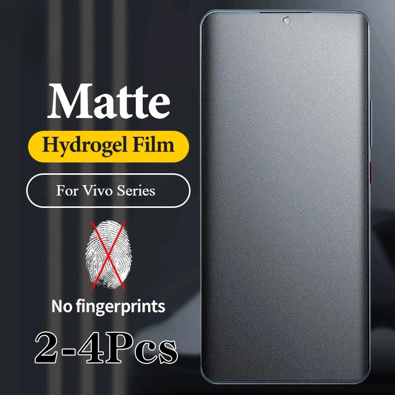 Vivo V40 - 1-4PCSซิลิโคนMatte Hydrogelฟิล์มสําหรับVivo X200 Pro Miniหน้าจอโค้งสําหรับVivo V40e