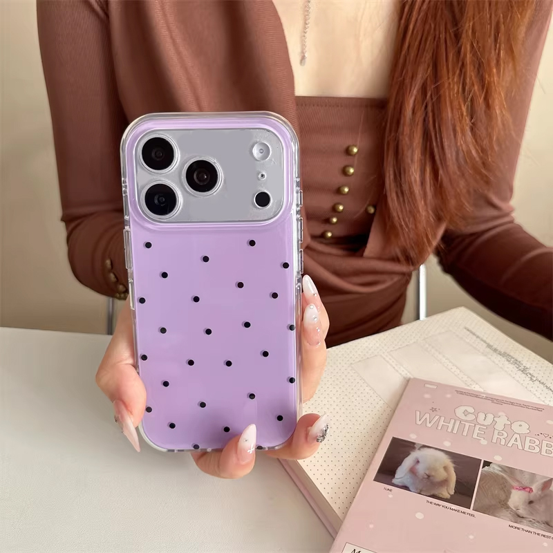 เคสโทรศัพท์ลายการ์ตูนจุดสีม่วง - Phone Accessories For Girls บทวิจารณ์และราคา