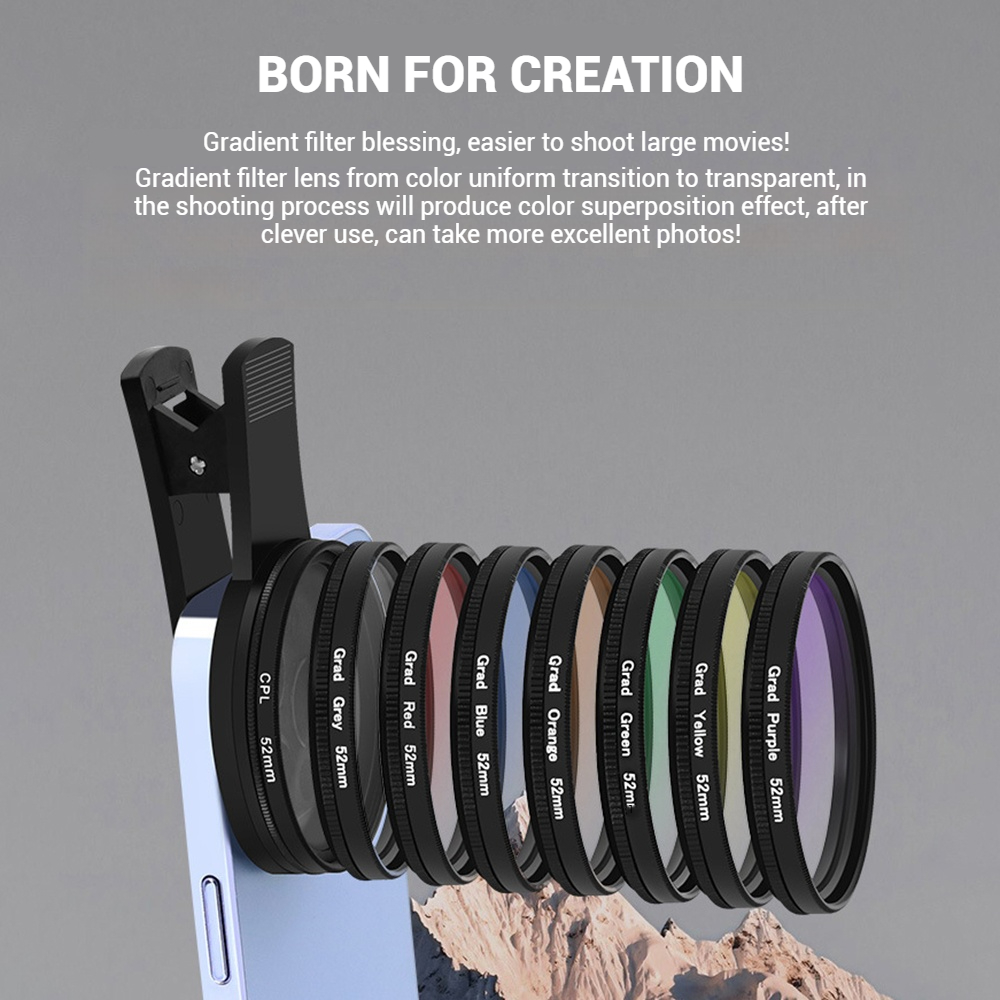 เลนส์โทรศัพท์มือถือ 52 มม. พร้ - Lens Camera Clip บทวิจารณ์และราคา