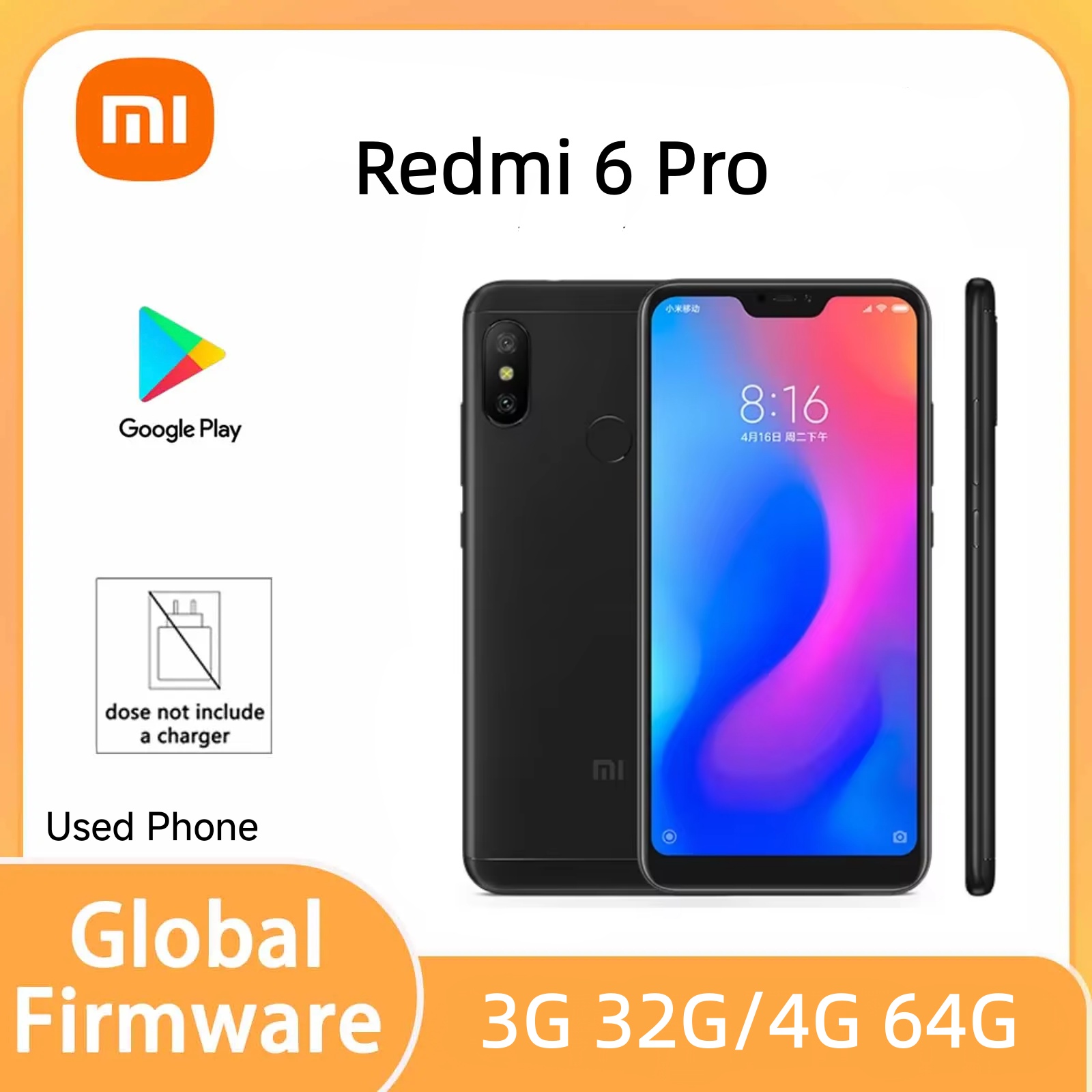 Xiaomi Redmi 6 Pro 4g 64g โทรศ - Phone Accessories Display บทวิจารณ์และราคา