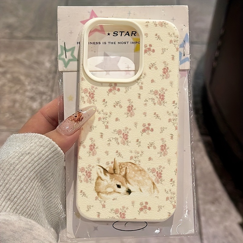 เคสโทรศัพท์ลายกวางน่ารัก ลายดอ - Phone Accessories Kiosk บทวิจารณ์และราคา