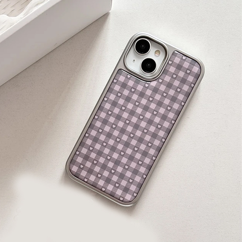 เคสโทรศัพท์ลายตารางสีชมพูม่วงร - Phone Accessories For Girls บทวิจารณ์และราคา