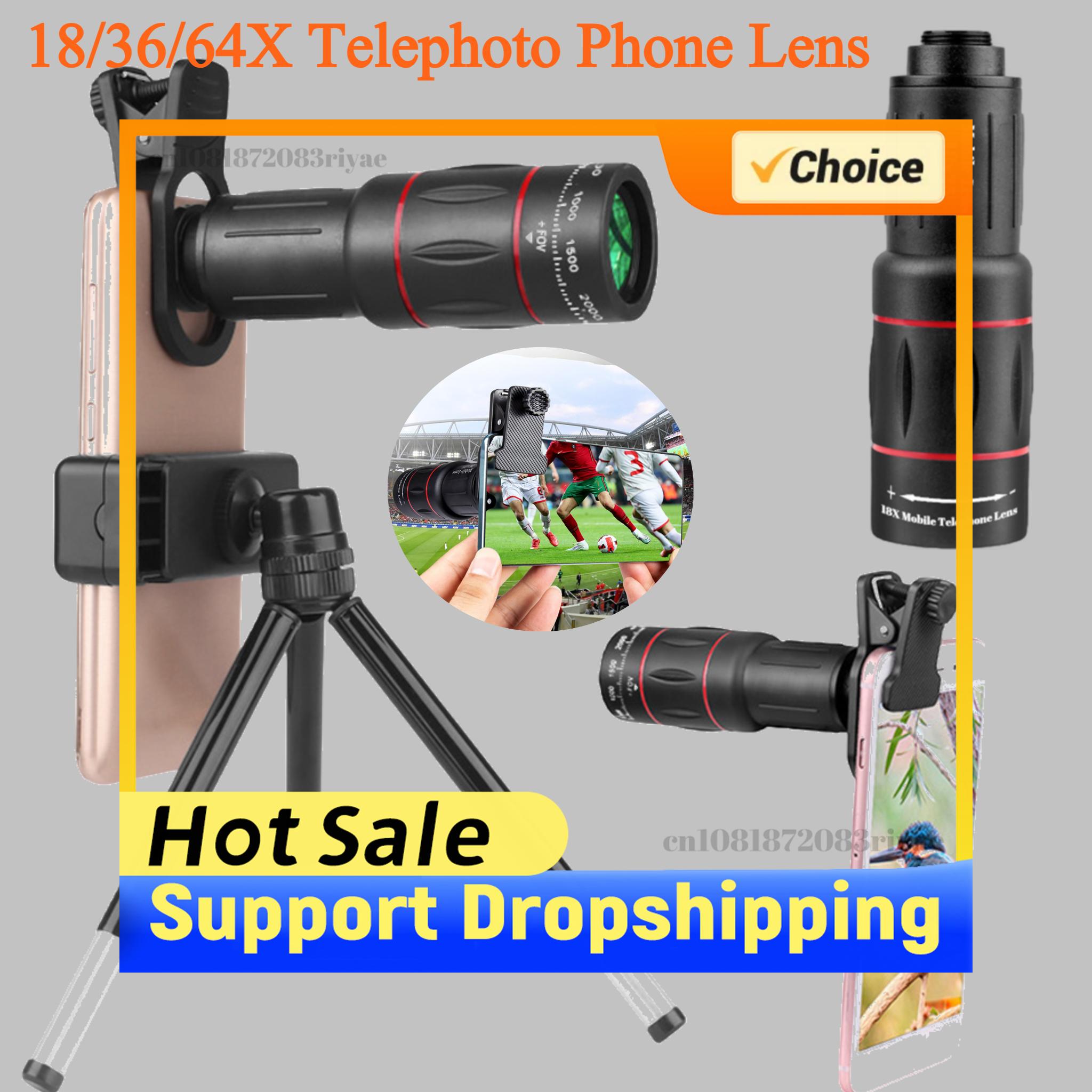 18/36/64X ชุดเลนส์กล้องโทรศัพท - Lens Camera Clip บทวิจารณ์และราคา