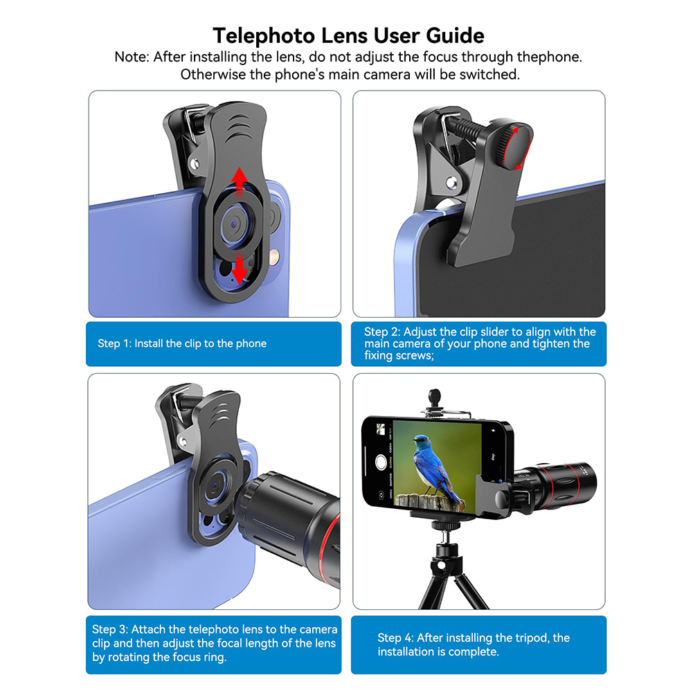 18/36/64X ชุดเลนส์กล้องโทรศัพท - Lens Camera Clip บทวิจารณ์และราคา
