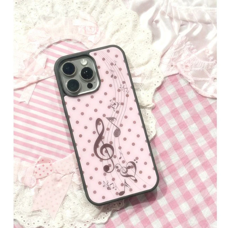 เคสโทรศัพท์ลายจุดสีชมพู-น้ำตาล - Phone Accessories For Girls บทวิจารณ์และราคา