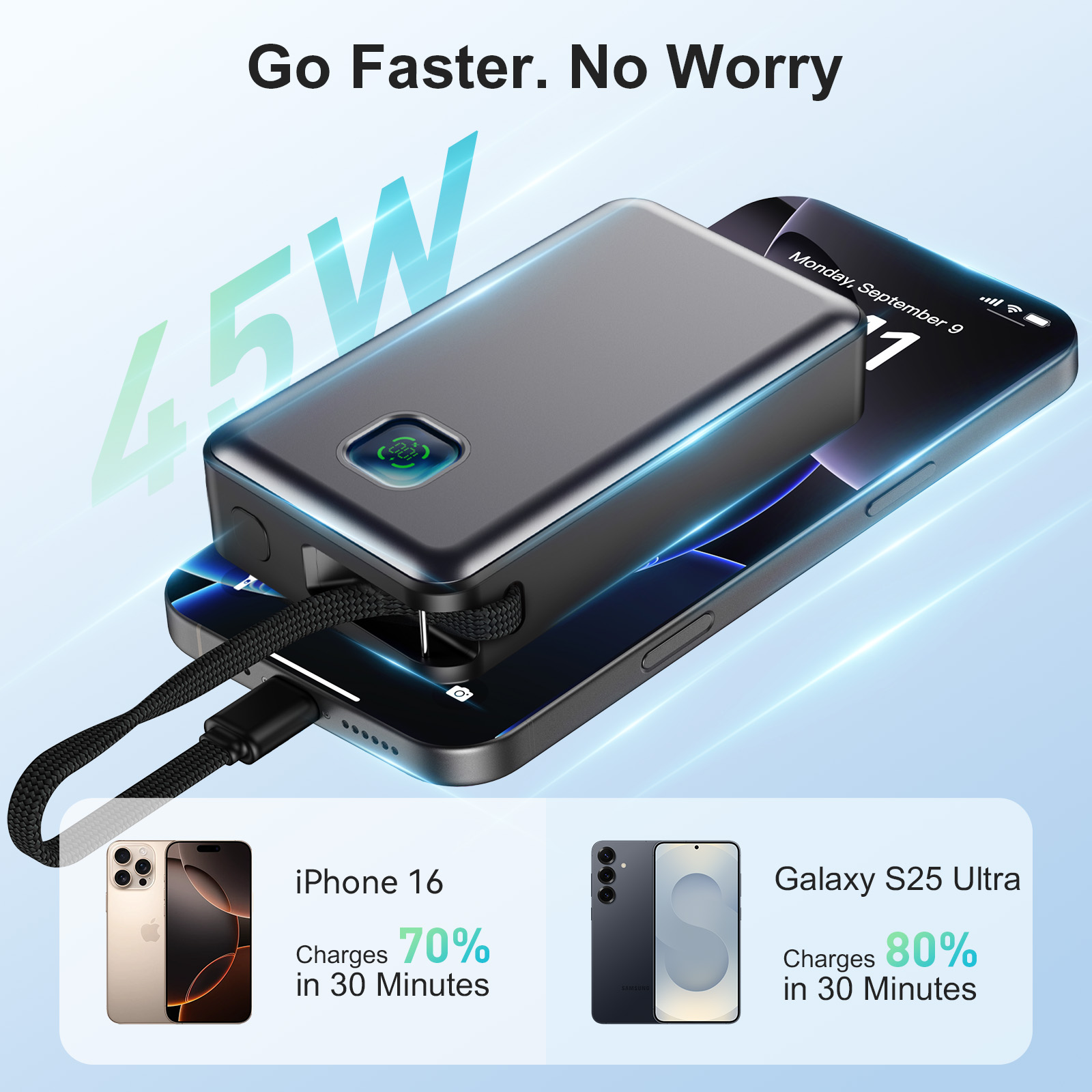 JIVAL 20000mAh PD45W พาวเวอร์แ - Portable Charger 20000Mah บทวิจารณ์และราคา