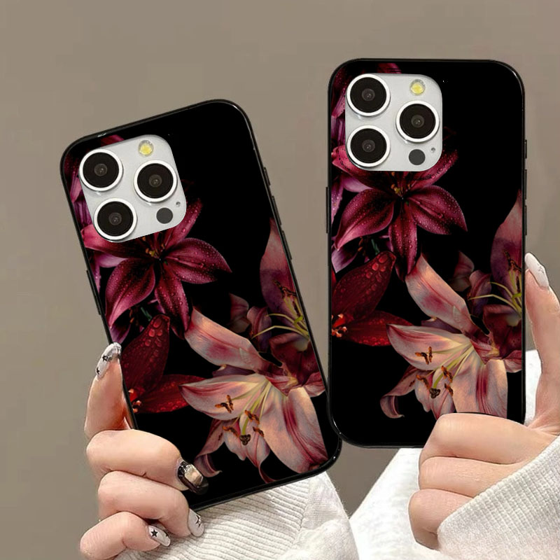 เคสโทรศัพท์ลายดอกลิลลี่สีแดงสุ - Phone Accessories Red บทวิจารณ์และราคา