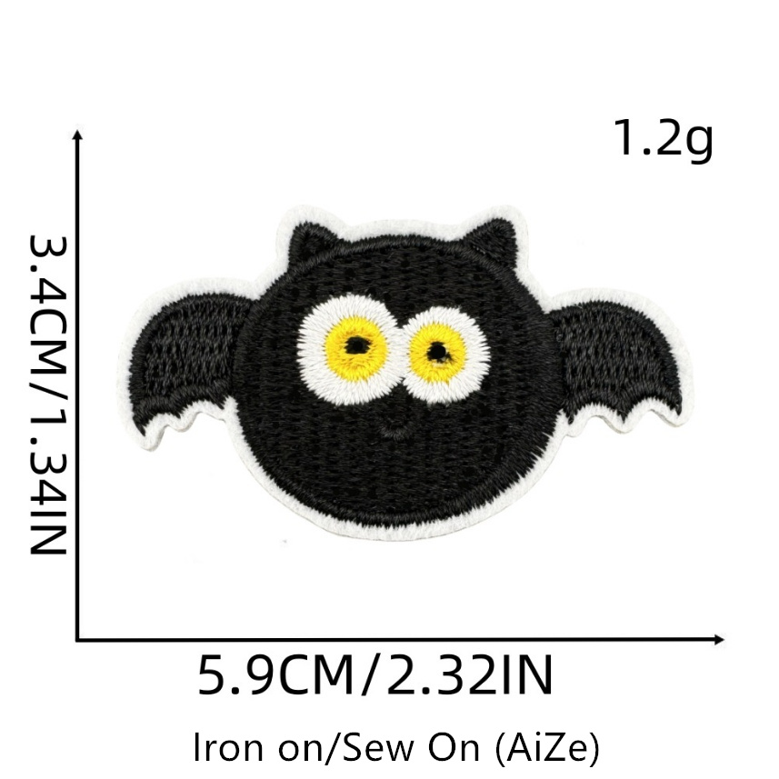 10 ชิ้นฮาโลวีนชุดแพทช์ปักเหล็ก - Phone Accessories Pictures บทวิจารณ์และราคา