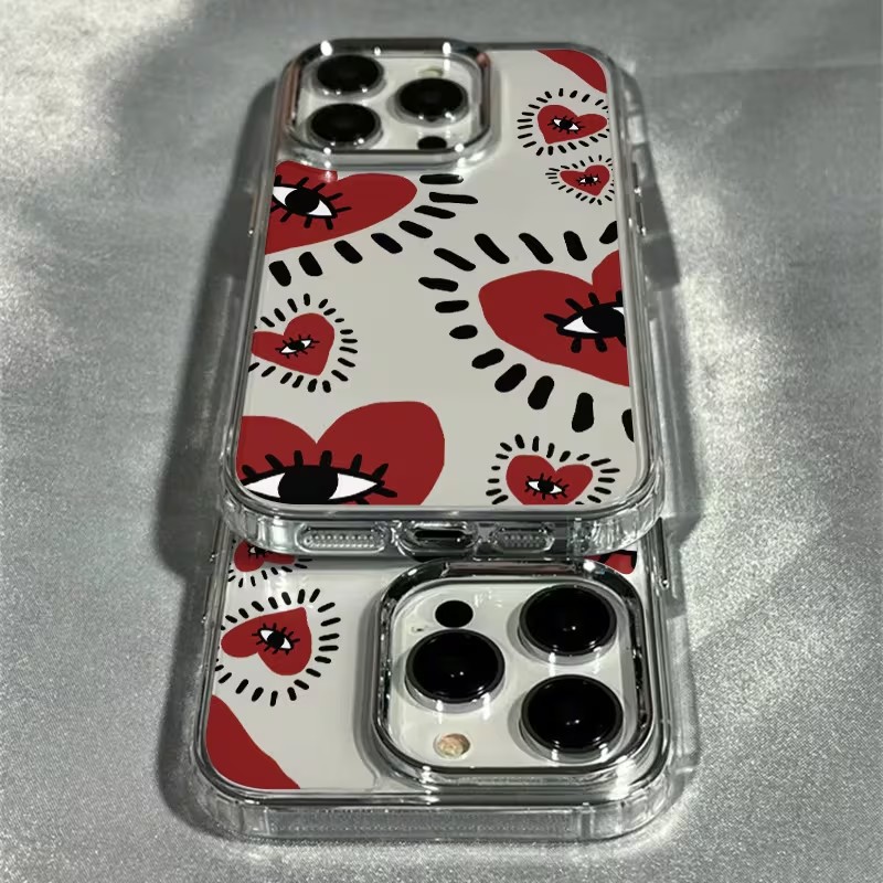 เคสโทรศัพท์แบบนิ่มลายหัวใจสีแด - Phone Accessories Red บทวิจารณ์และราคา