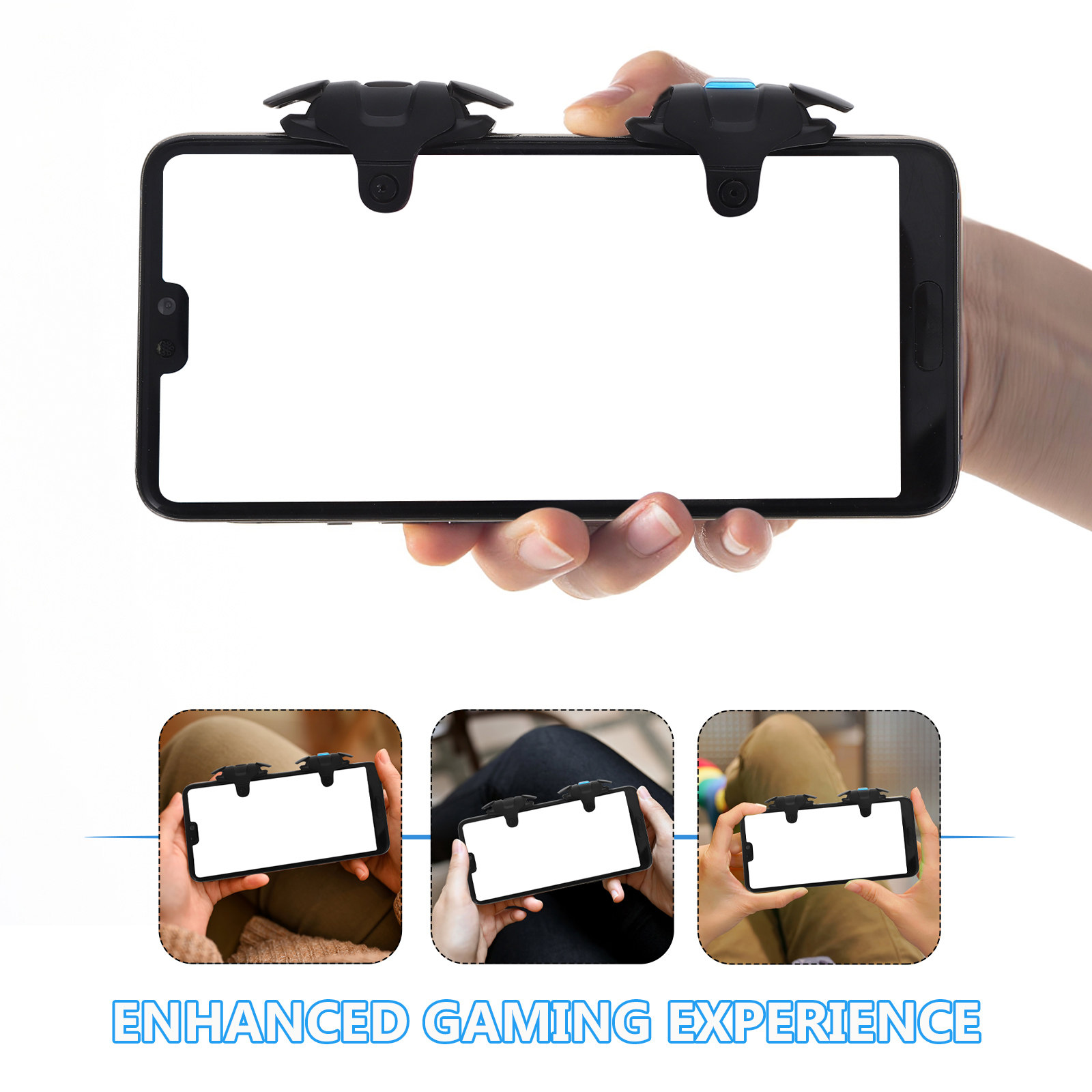 ตัวควบคุมเกมมือถือ 2 ชิ้น สำหร - Gaming Trigger Phone บทวิจารณ์และราคา