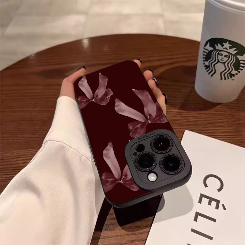 เคสโทรศัพท์ลายโบว์สีไวน์แดง สำ - Phone Accessories Red บทวิจารณ์และราคา