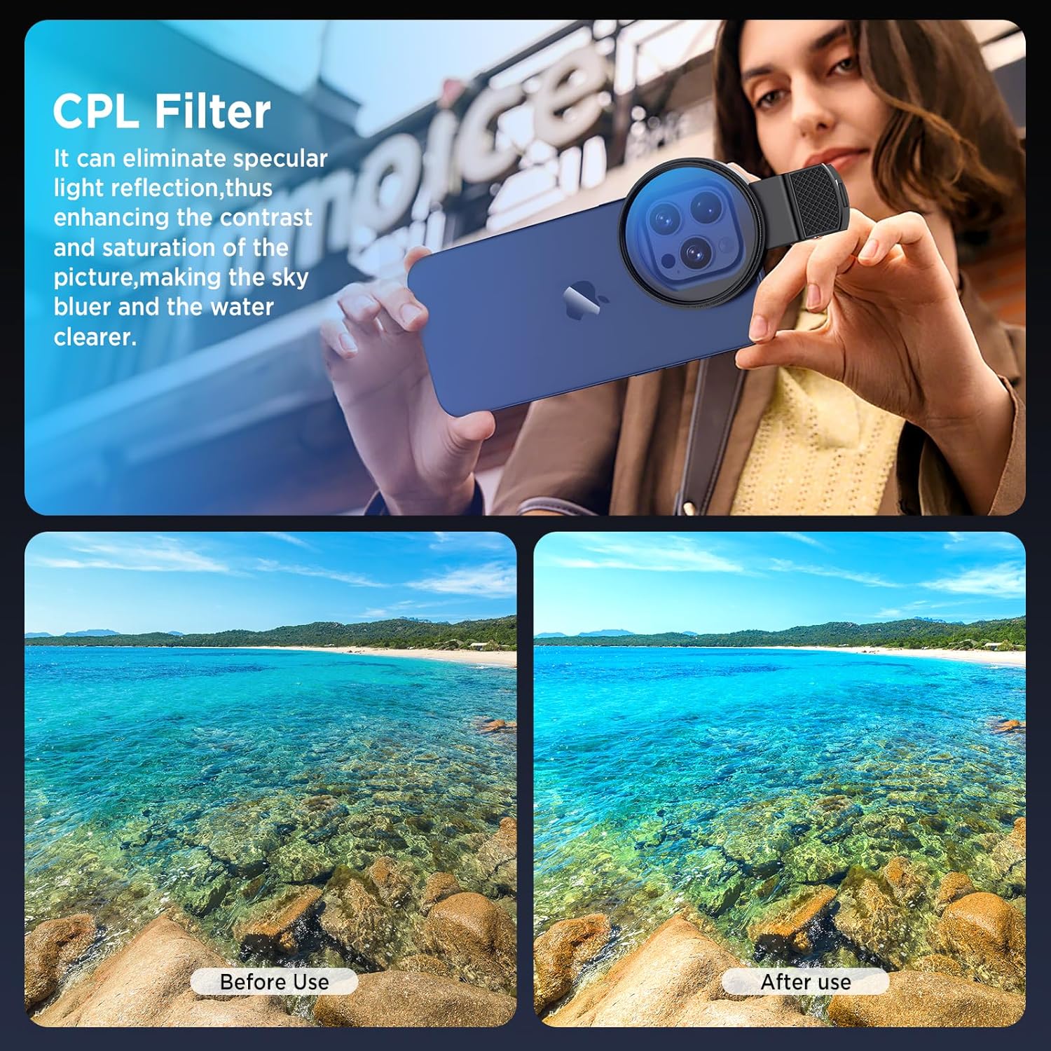 ชุดเลนส์กล้องแบบคลิปหนีบ 52 มม - Lens Camera Clip บทวิจารณ์และราคา