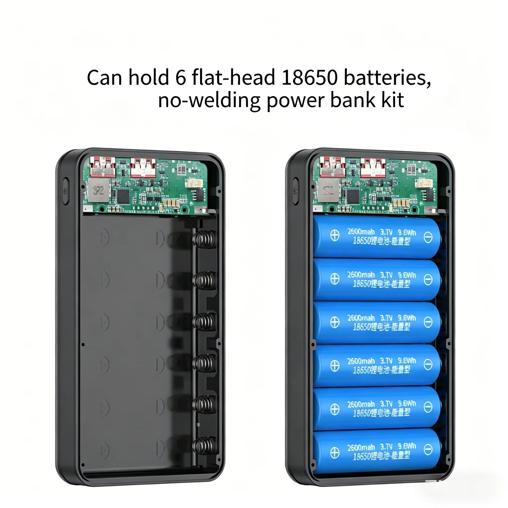 เคสแบตสำรอง KEBIDUMEI 6*18650  - Portable Charger 20000Mah บทวิจารณ์และราคา