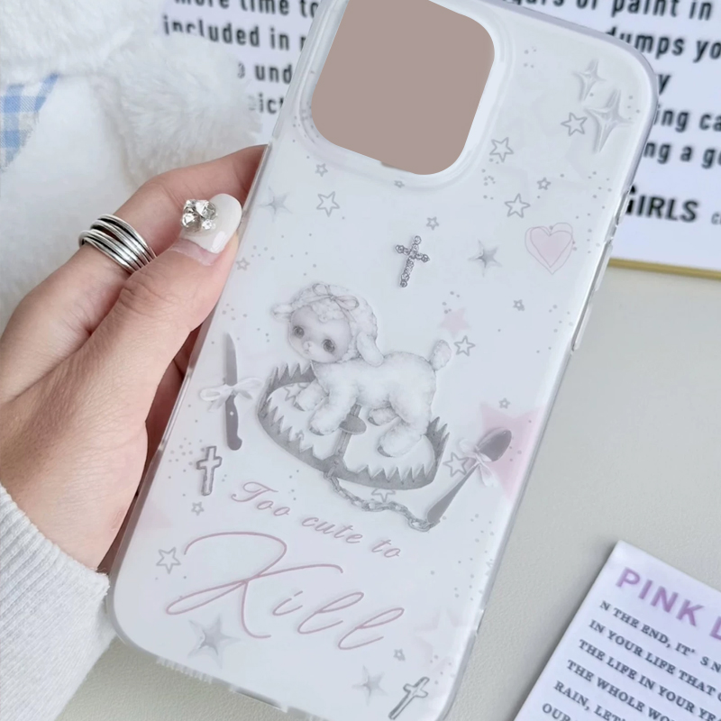 เคสโทรศัพท์ลายการ์ตูนแกะสีชมพู - Phone Accessories For Girls บทวิจารณ์และราคา