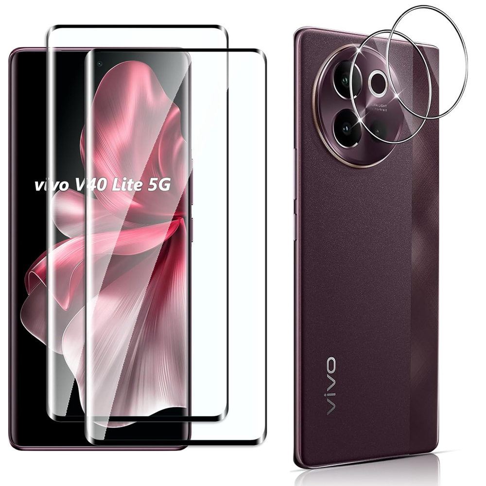 3D โค้ง 9H กระจกนิรภัยสําหรับ  - Vivo V40 บทวิจารณ์และราคา