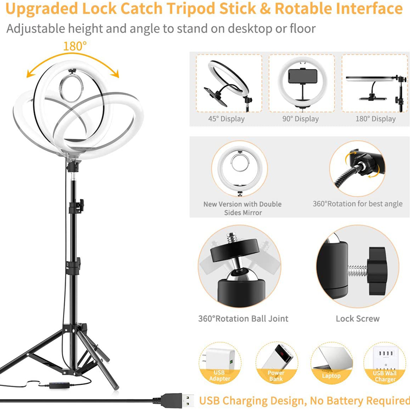 16 ซม.26 ซม.33 ซม.ไฟ LED หรี่แ - Youtube Phone Accessories บทวิจารณ์และราคา