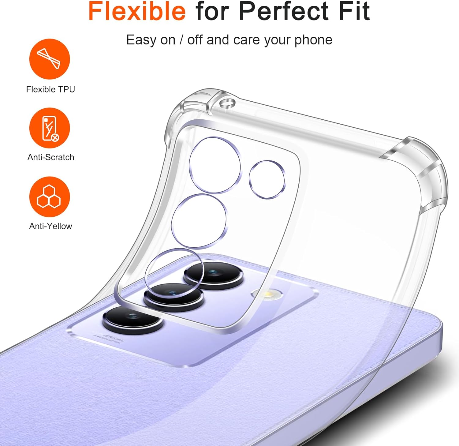 เคส TPU กันกระแทกสี่มุมสำหรับ  - Vivo V40 บทวิจารณ์และราคา