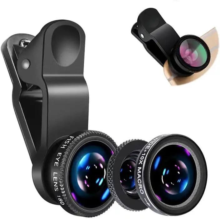 เลนส์กล้อง 3in1 ฟิชอาย มุมกว้า - Lens Camera Clip บทวิจารณ์และราคา