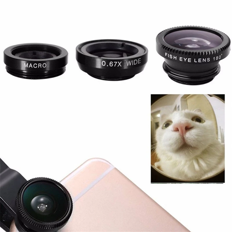 เลนส์กล้อง 3in1 ฟิชอาย มุมกว้า - Lens Camera Clip บทวิจารณ์และราคา